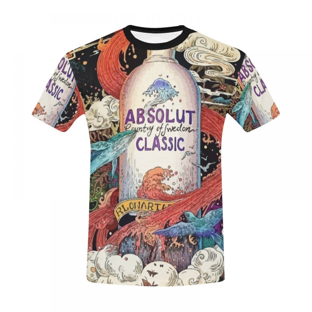 Men's Digital Art Absolut Classic Short T-shirt New Zealand