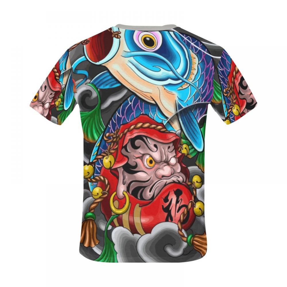 Men's Art Japanese Mythology Short T-shirt New Zealand