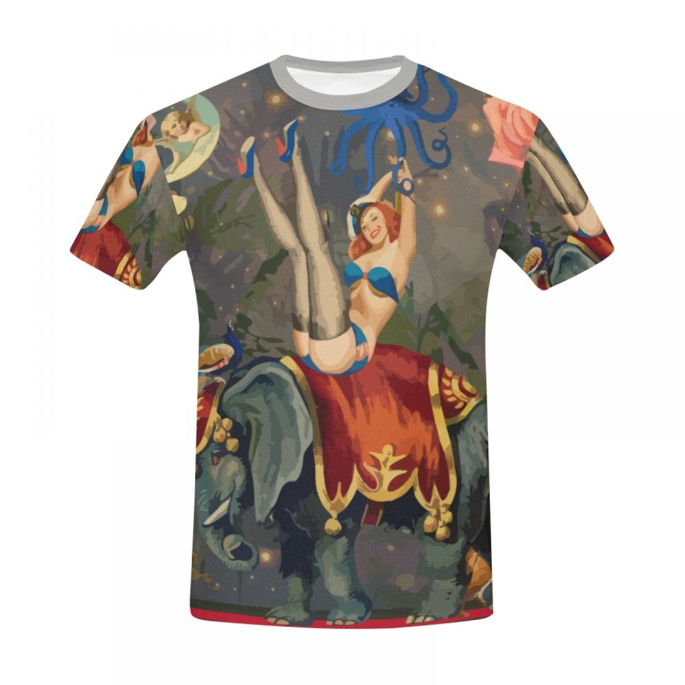 Men's Digital Art Joy World Short T-shirt New Zealand