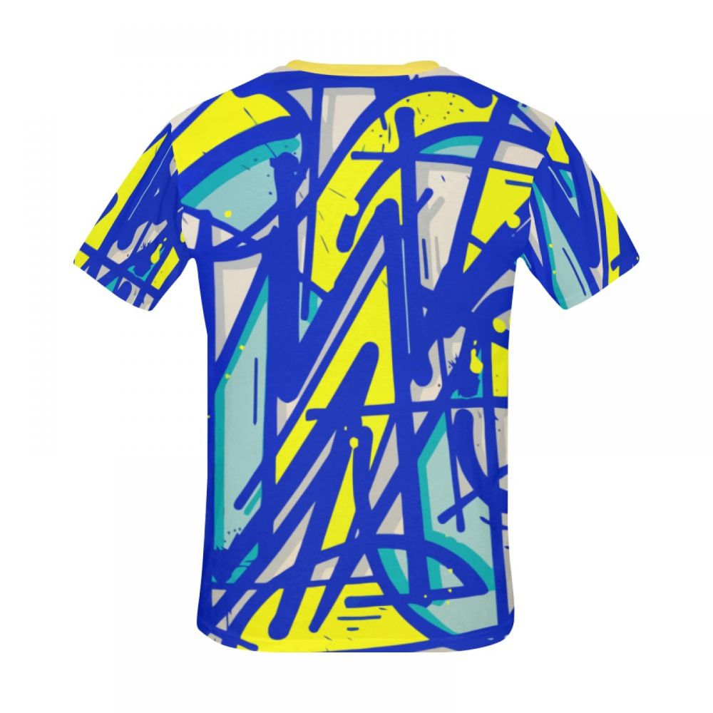 Men's Abstract Art Extrusion Module Short T-shirt New Zealand