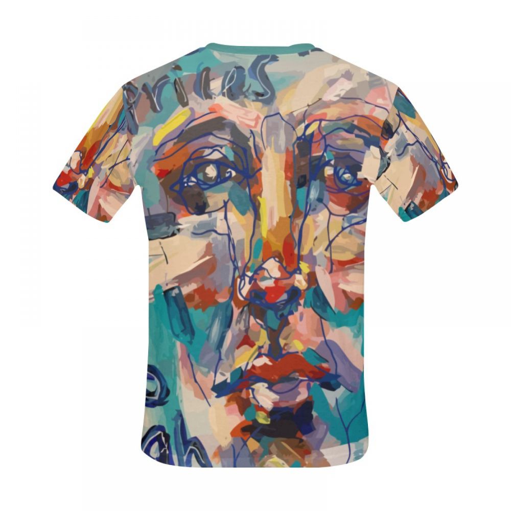 Men's Abstract Art Ink Men Short T-shirt New Zealand