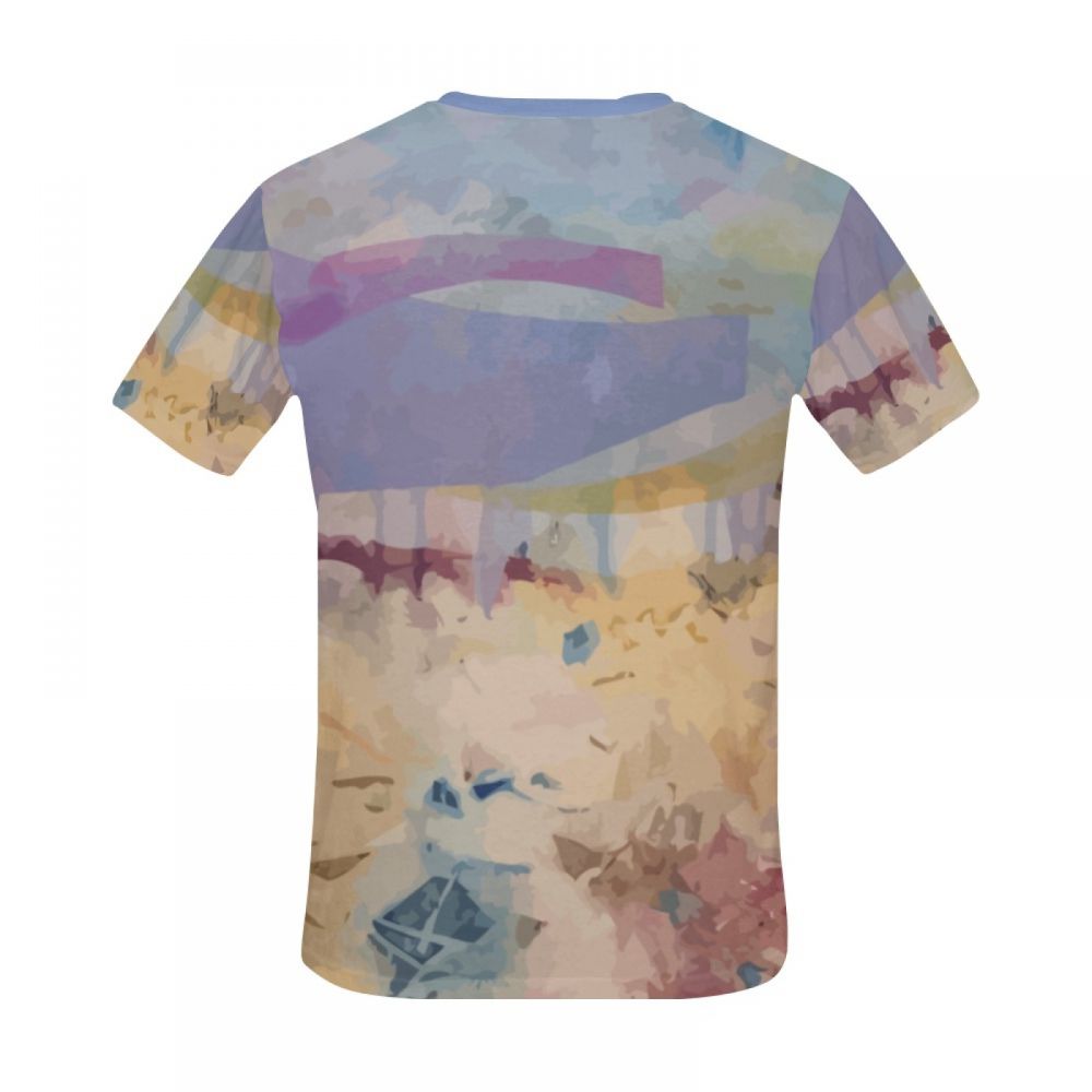 Men's Abstract Art Day Trip Short T-shirt New Zealand