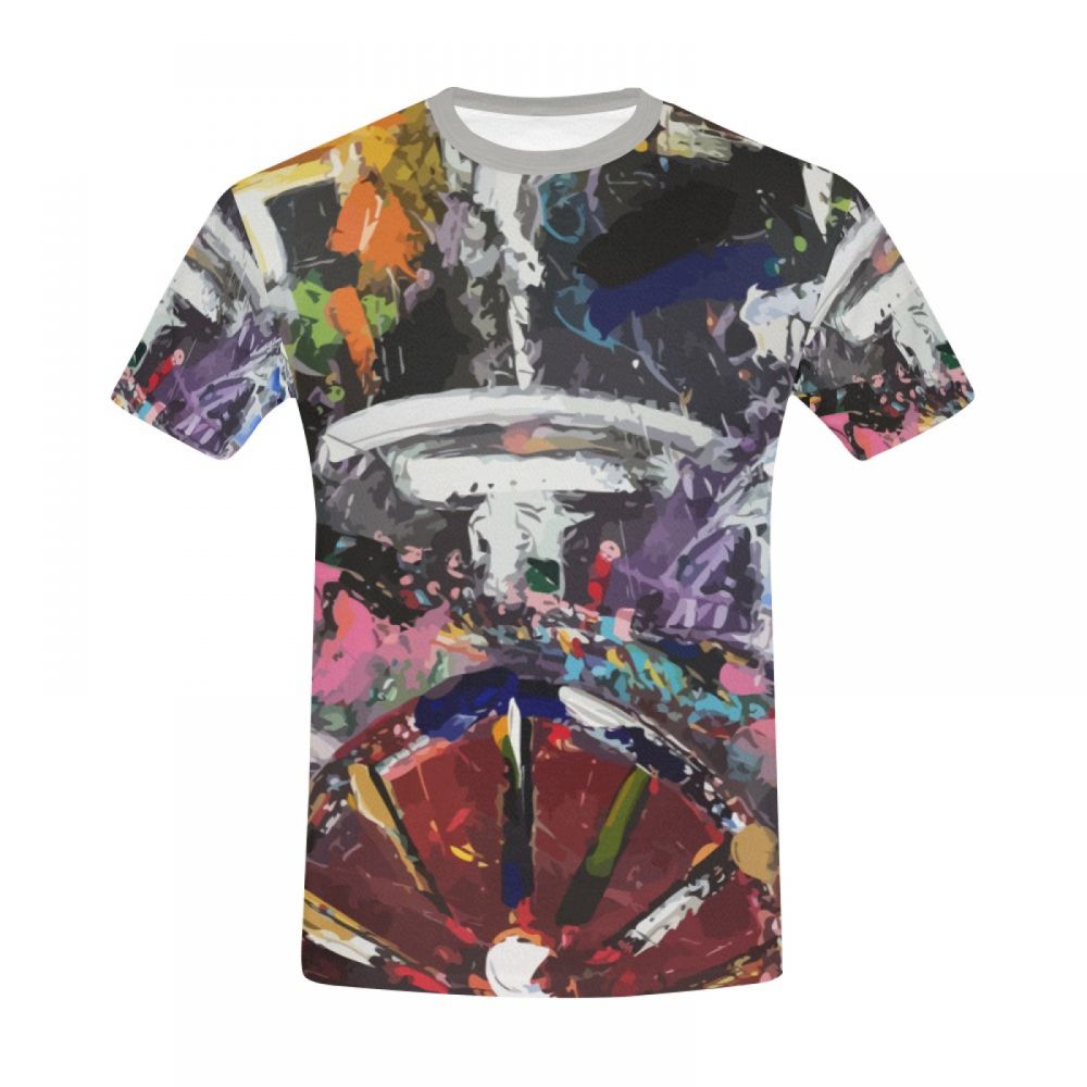 Men's Art Digital Voyager Short T-shirt New Zealand