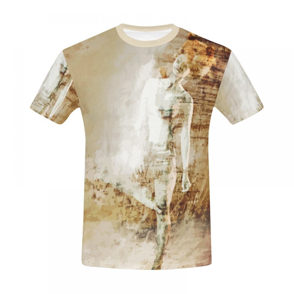 Men's Art Digital Bear Women Short T-shirt New Zealand