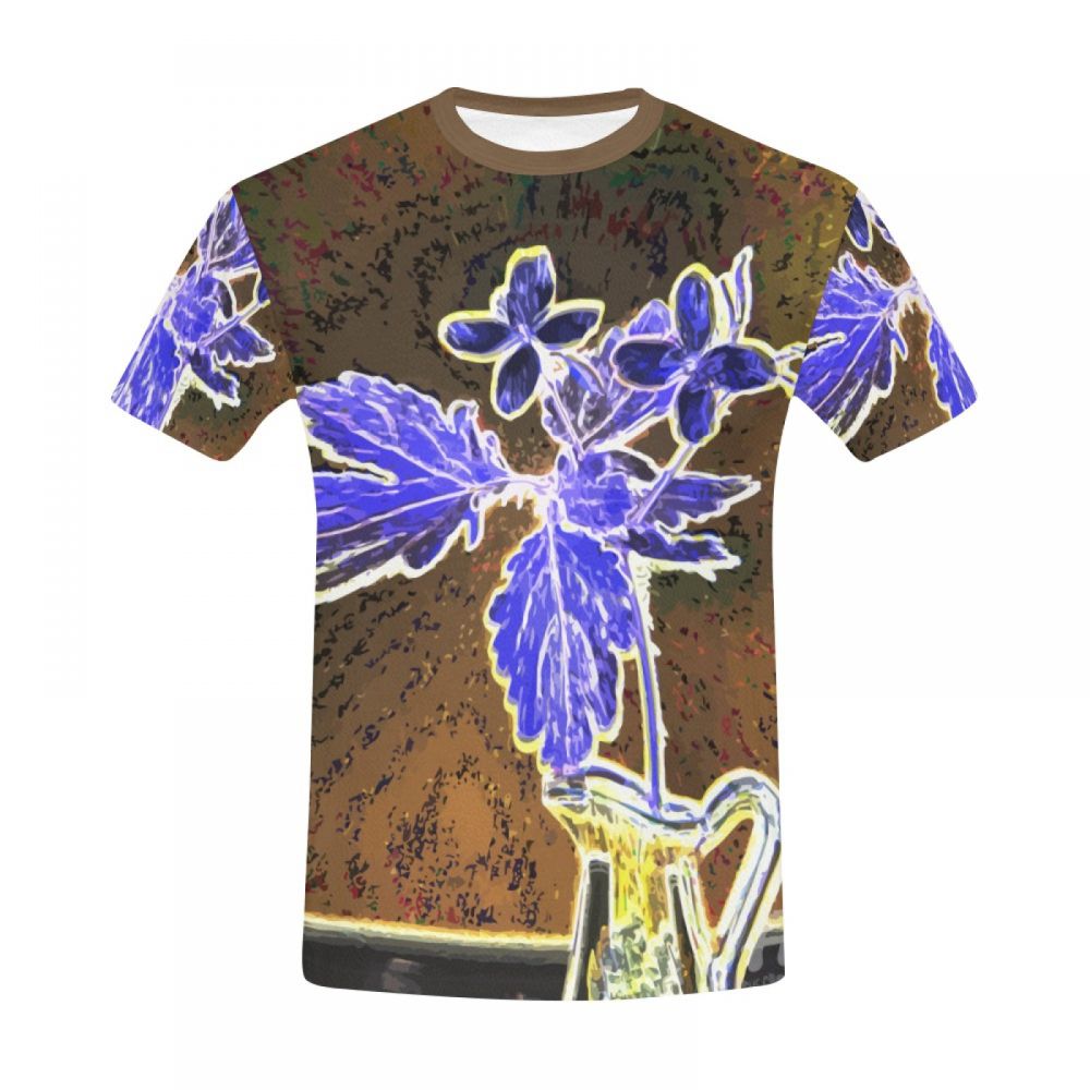 Men's Art Digital Ghost Vase Short T-shirt New Zealand