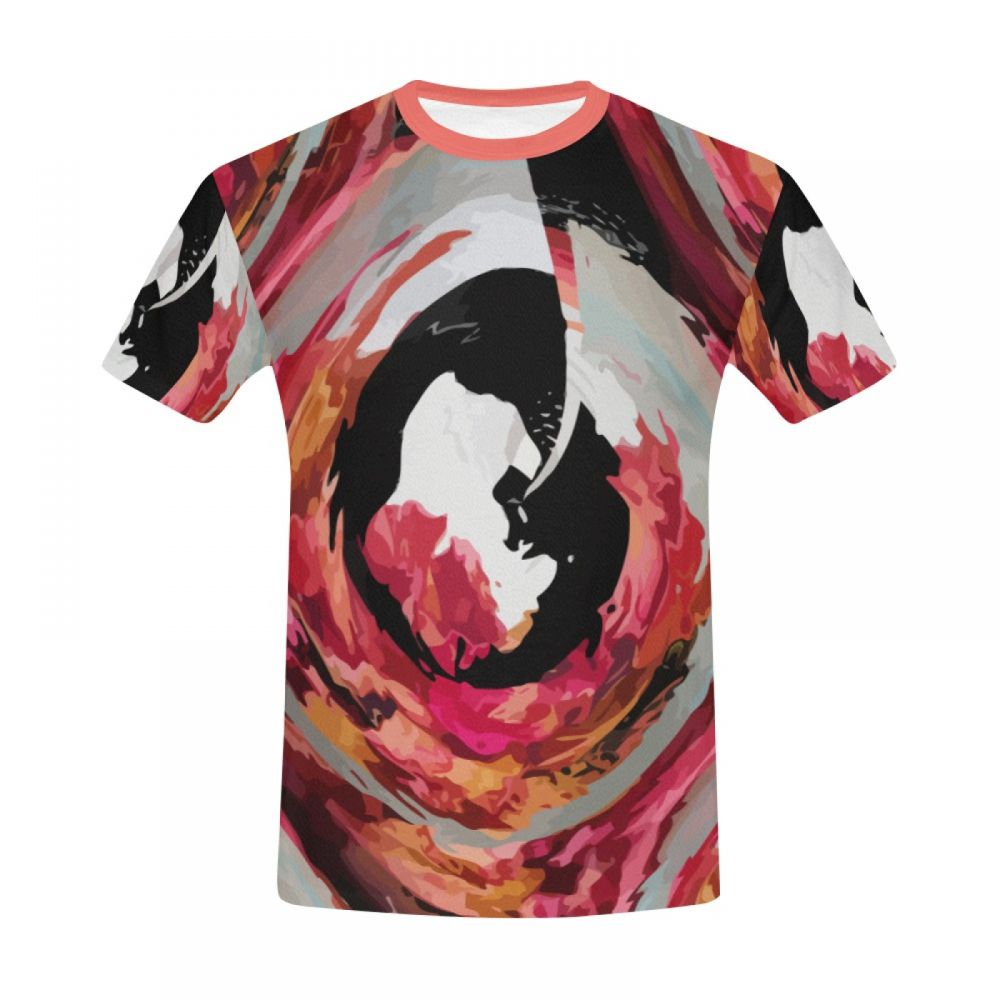 Men's Art Digital Love Whirlpool Short T-shirt New Zealand