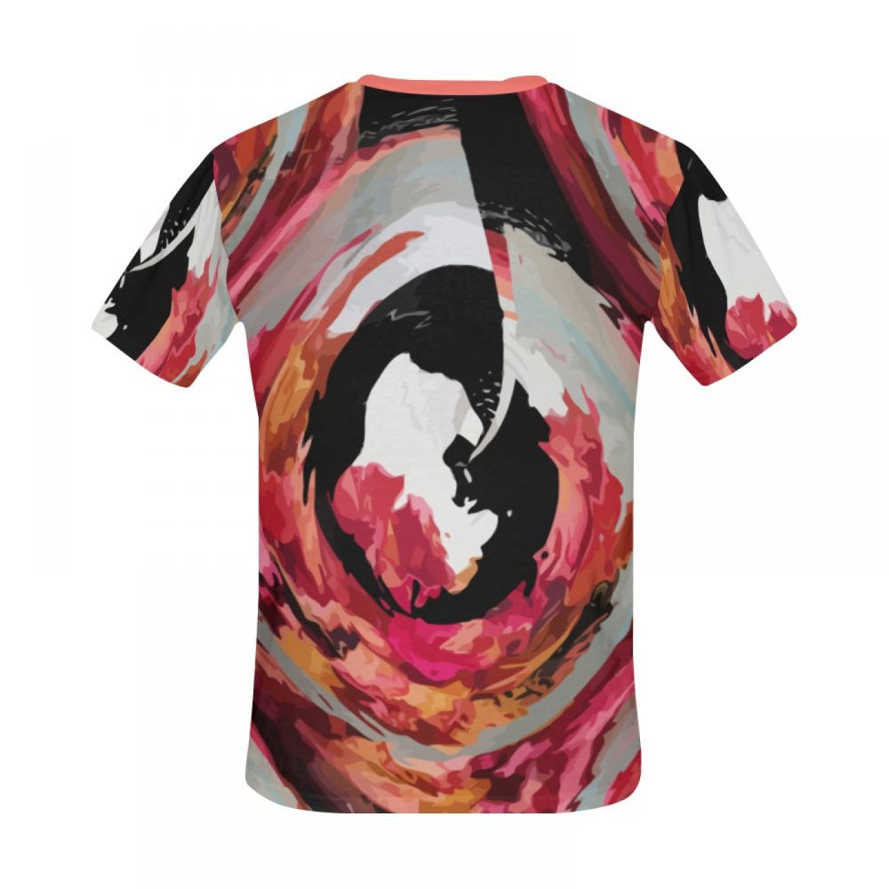 Men's Art Digital Love Whirlpool Short T-shirt New Zealand