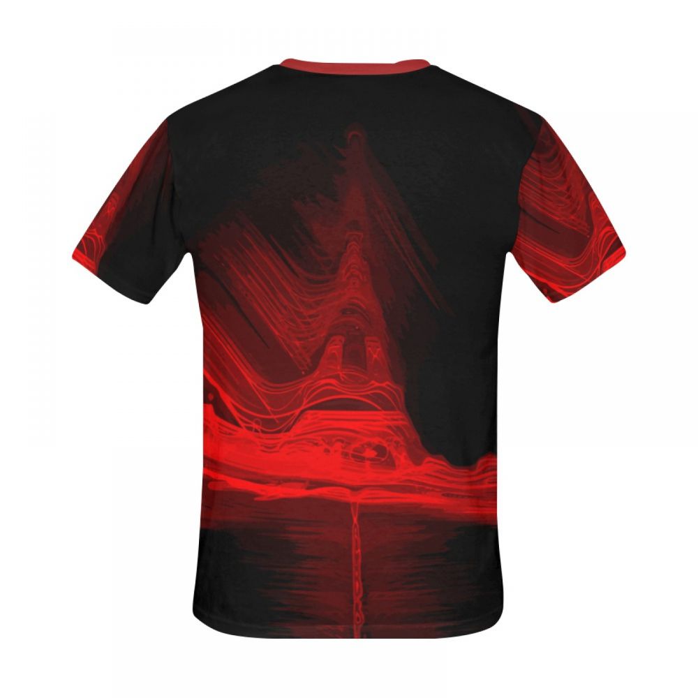 Men's Digital Art Eiffel Tower Short T-shirt New Zealand