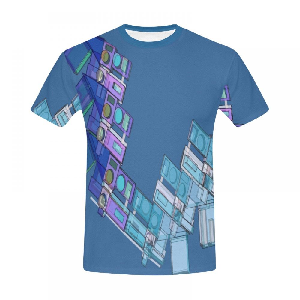 Men's 3d Modeling Geometric Art Short T-shirt New Zealand