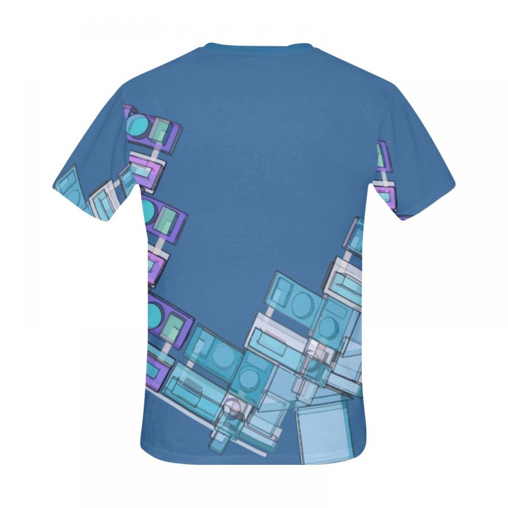 Men's 3d Modeling Geometric Art Short T-shirt New Zealand