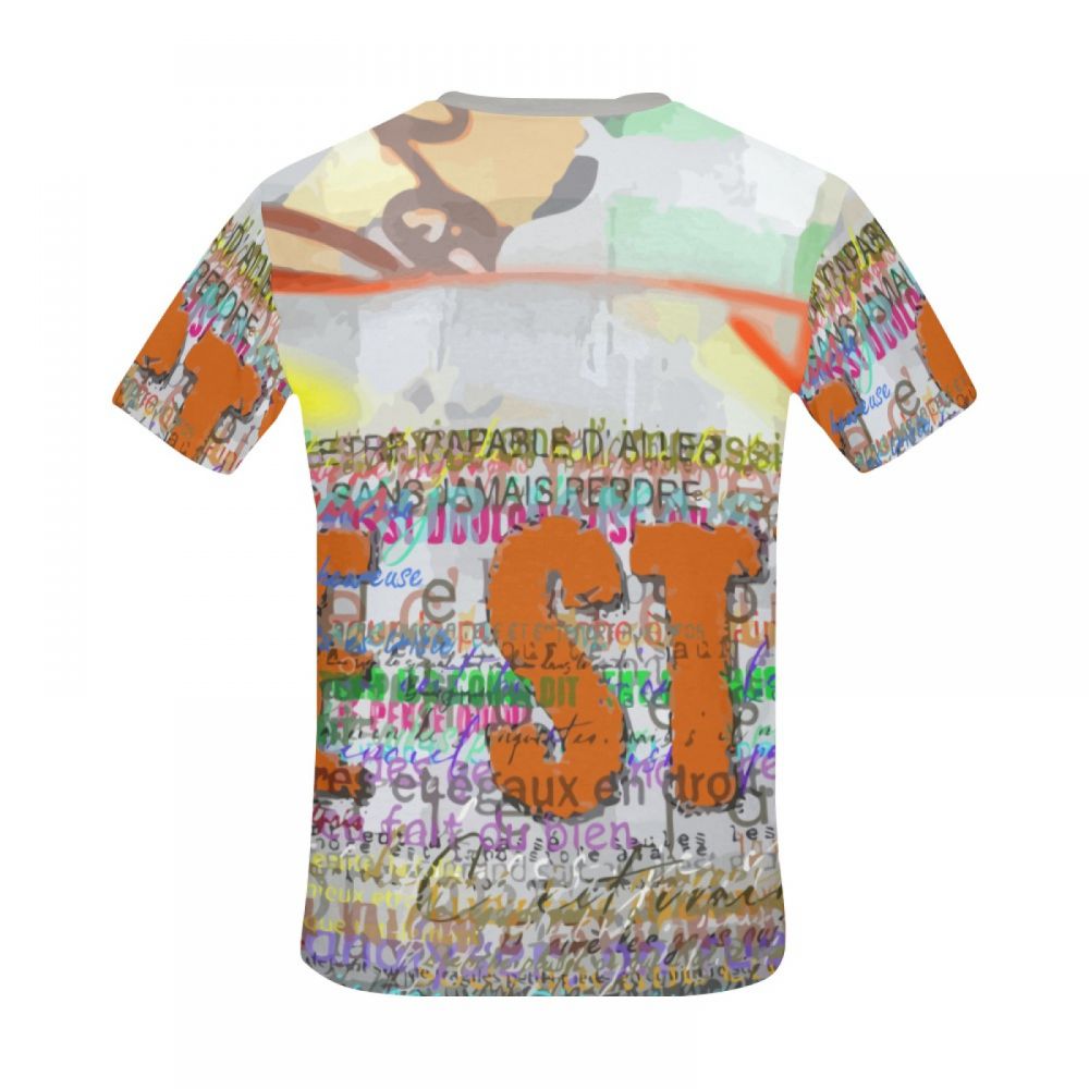 Men's Graffiti Art Life Style Short T-shirt New Zealand