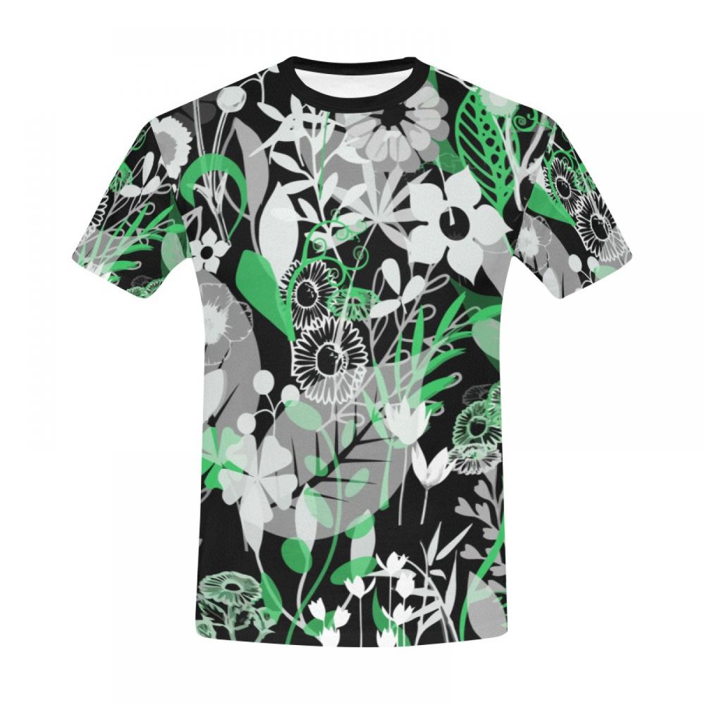 Men's Art Flower Arrangement Short T-shirt New Zealand