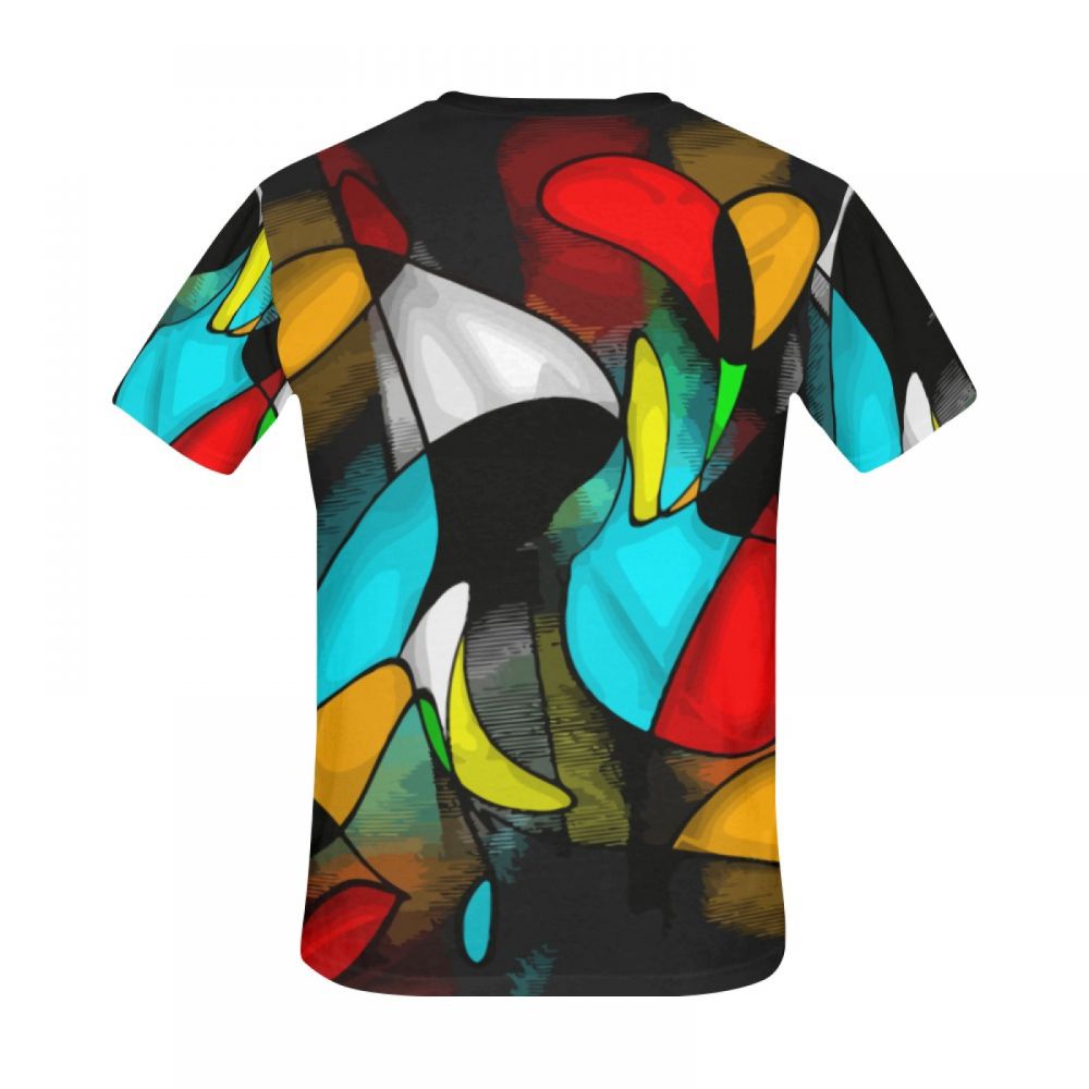 Men's Abstract Art Crazy Love Short T-shirt New Zealand