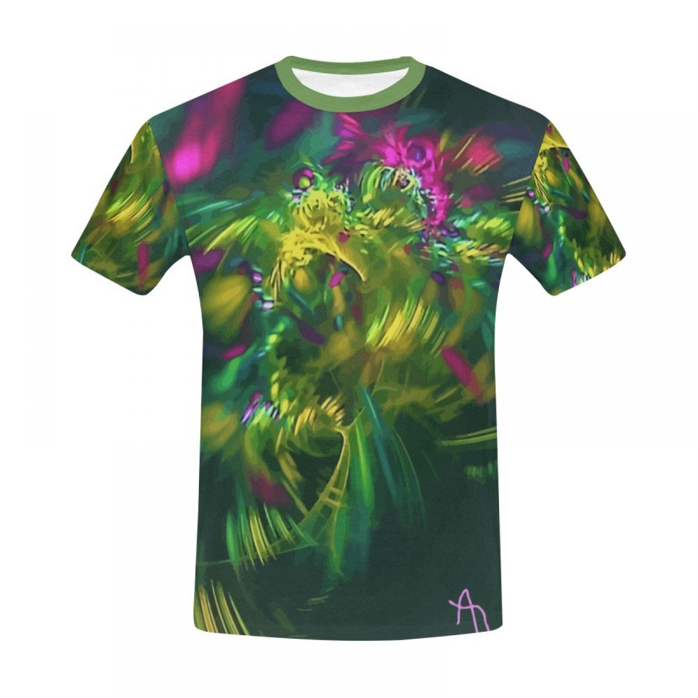 Men's Abstract Art Bloom Short T-shirt New Zealand