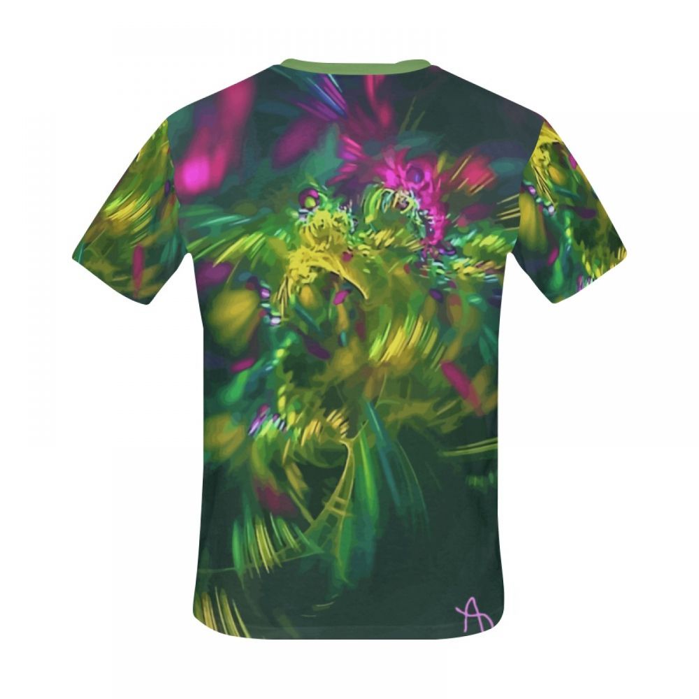 Men's Abstract Art Bloom Short T-shirt New Zealand