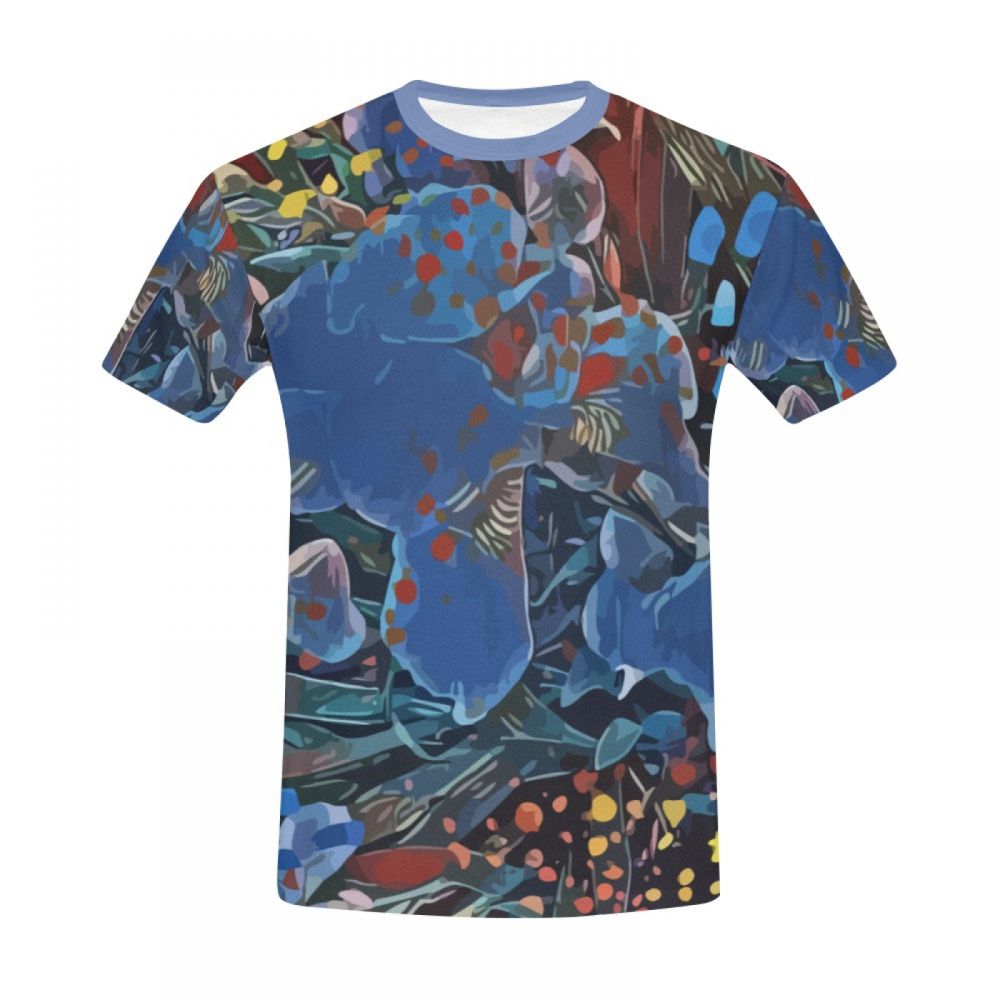 Men's Abstract Art Vivid Dreams Short T-shirt New Zealand