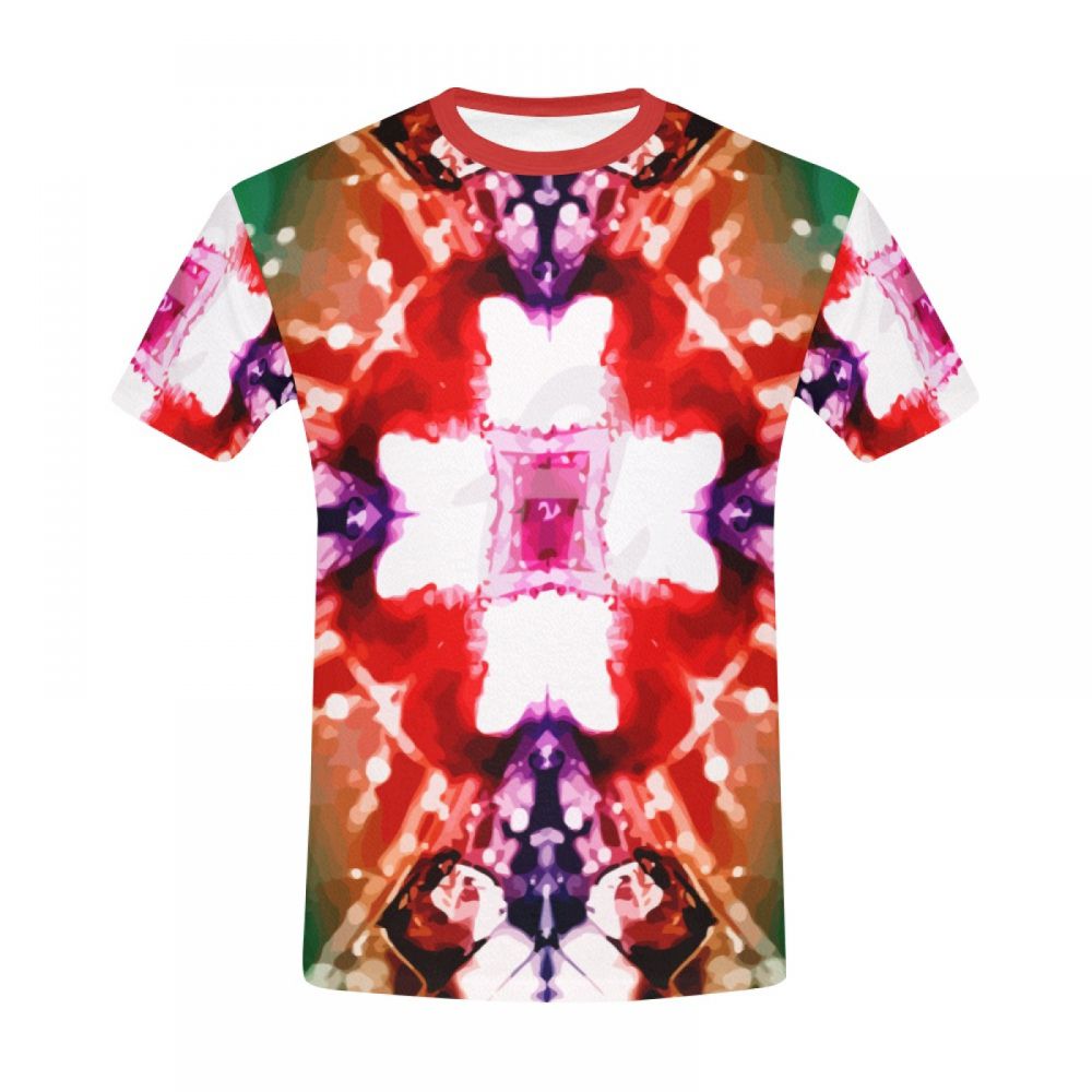 Men's Art Water Drop Kaleidoscope Short T-shirt New Zealand