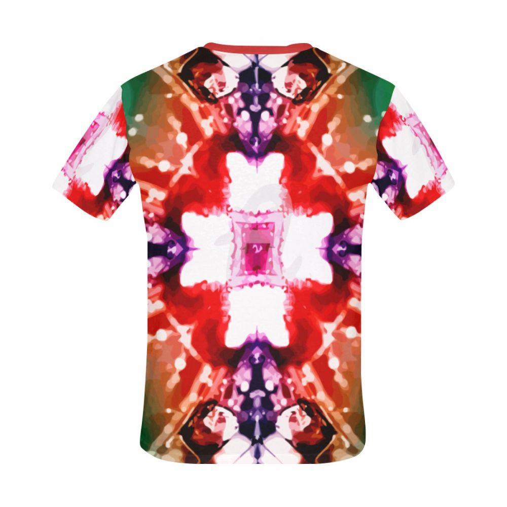 Men's Art Water Drop Kaleidoscope Short T-shirt New Zealand