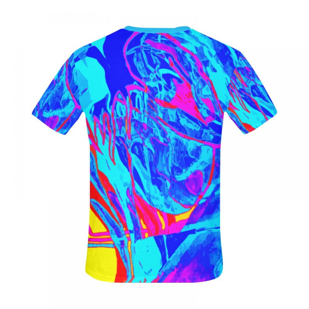 Men's Abstract Art Suffer Short T-shirt New Zealand