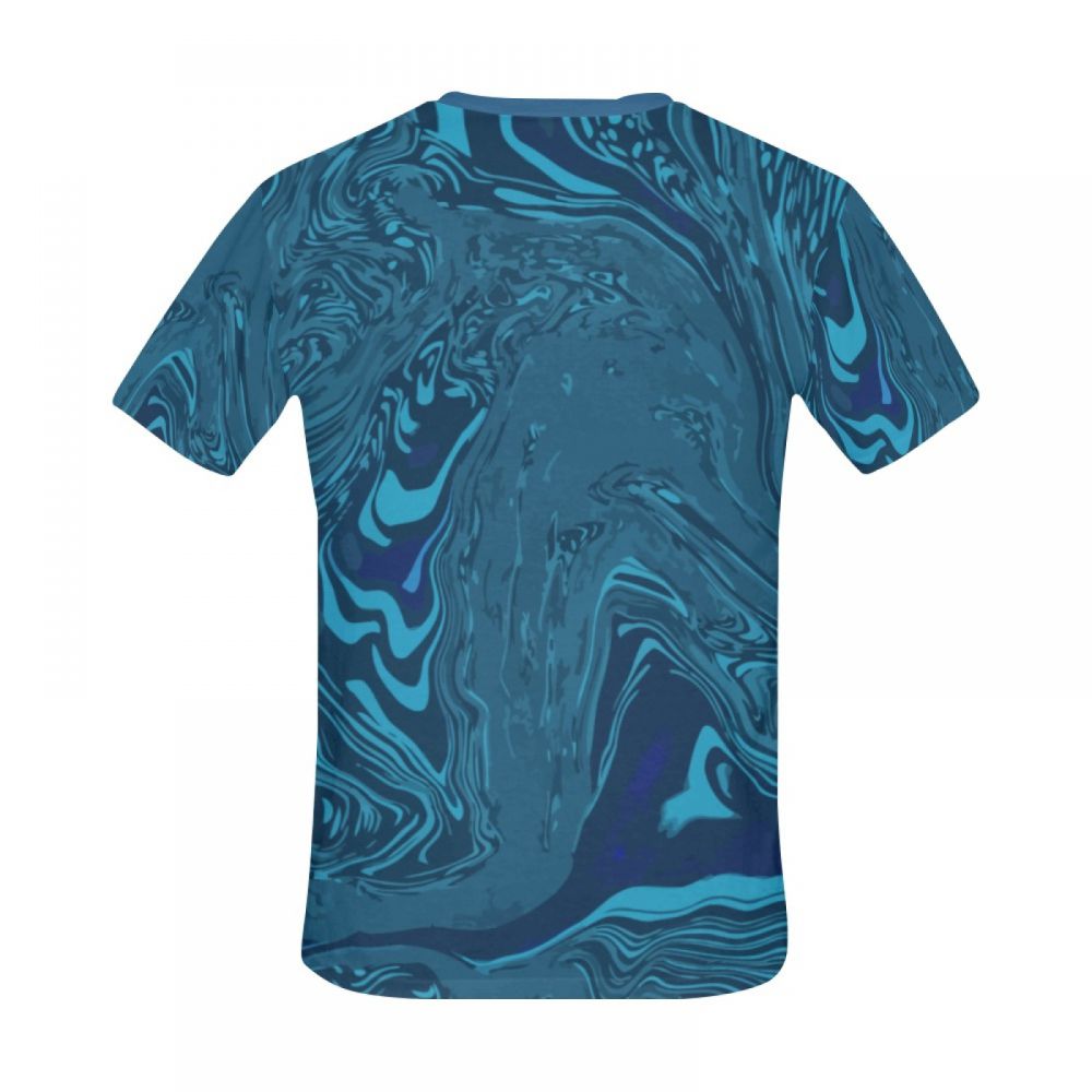 Men's Abstract Art Flow Short T-shirt New Zealand