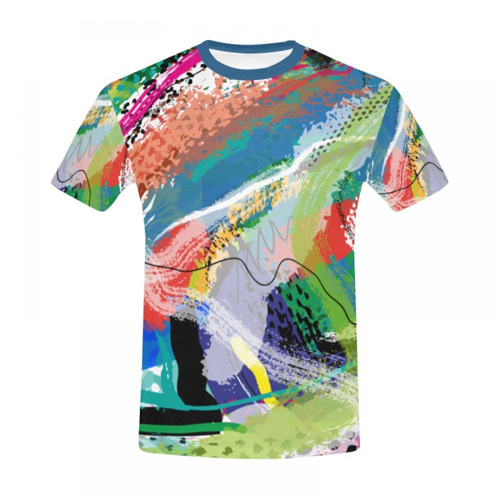 Men's Abstract Art Spring Is Coming Short T-shirt New Zealand