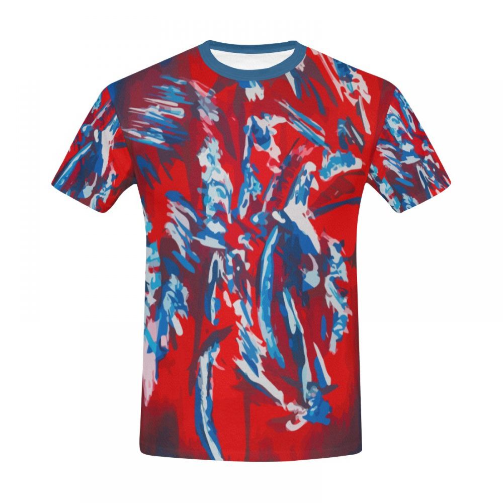 Men's Abstract Art Soul Walk Short T-shirt New Zealand