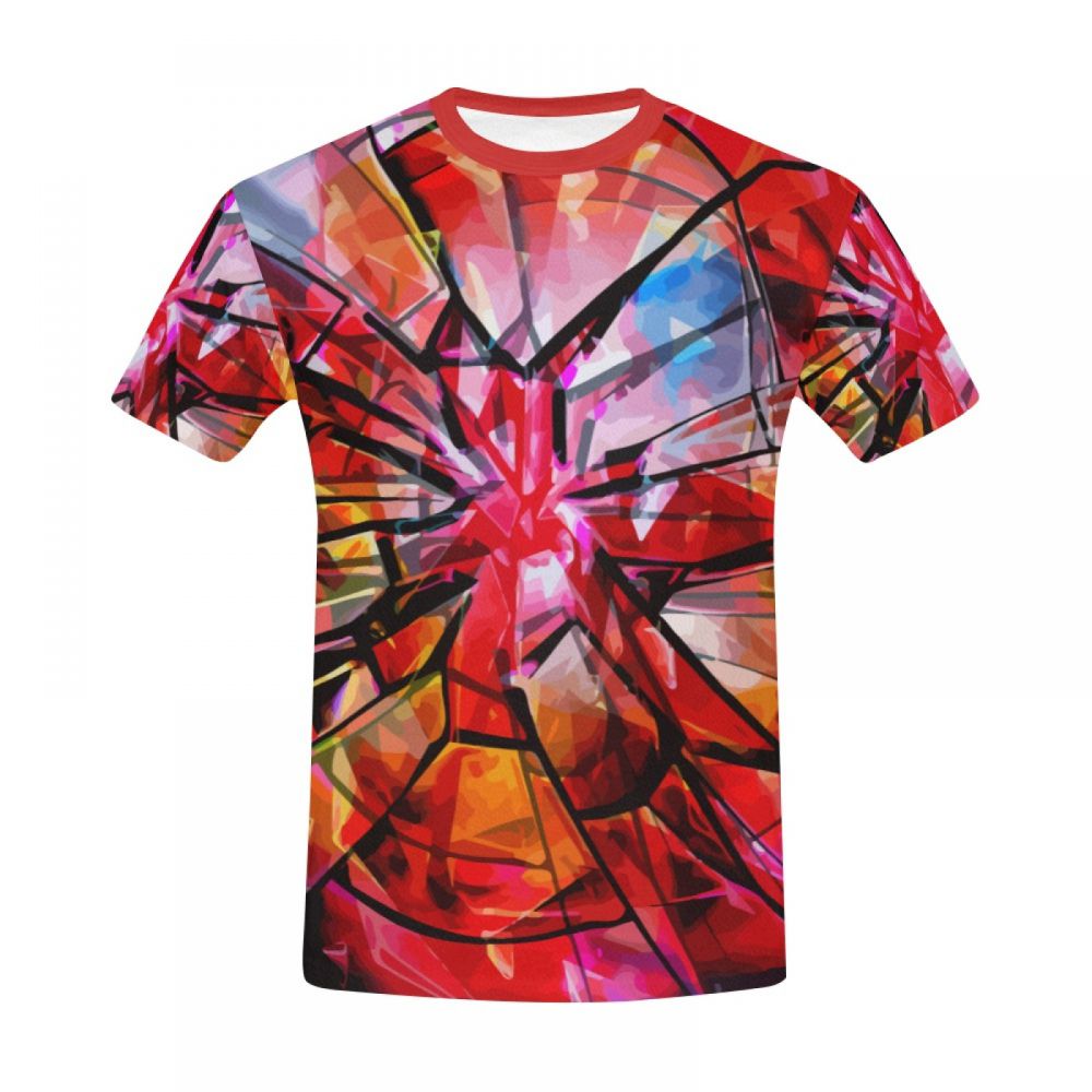 Men's Abstract Art Broken Soul Short T-shirt New Zealand