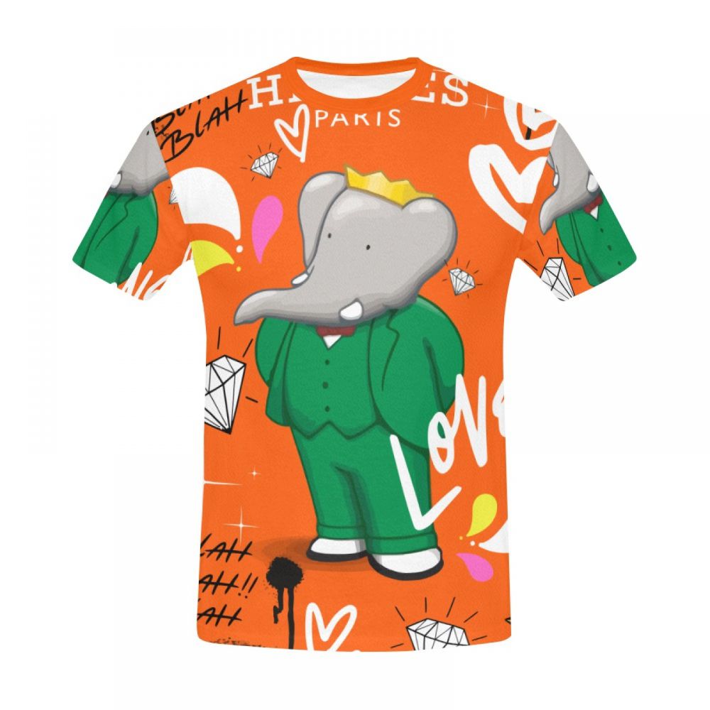 Men's Street Art Mr Elephant Short T-shirt New Zealand