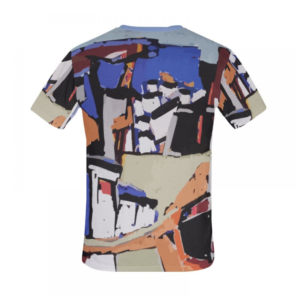 Men's Figurative Art Many People Short T-shirt New Zealand