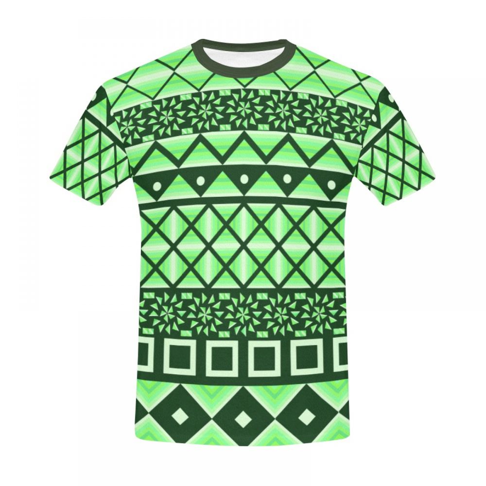 Men's Conceptual Art Green Box Short T-shirt New Zealand