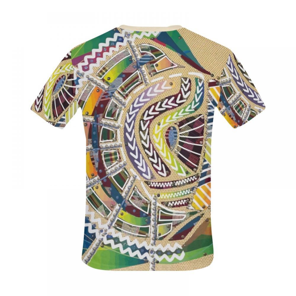 Men's Figurative Art World Culture Short T-shirt New Zealand