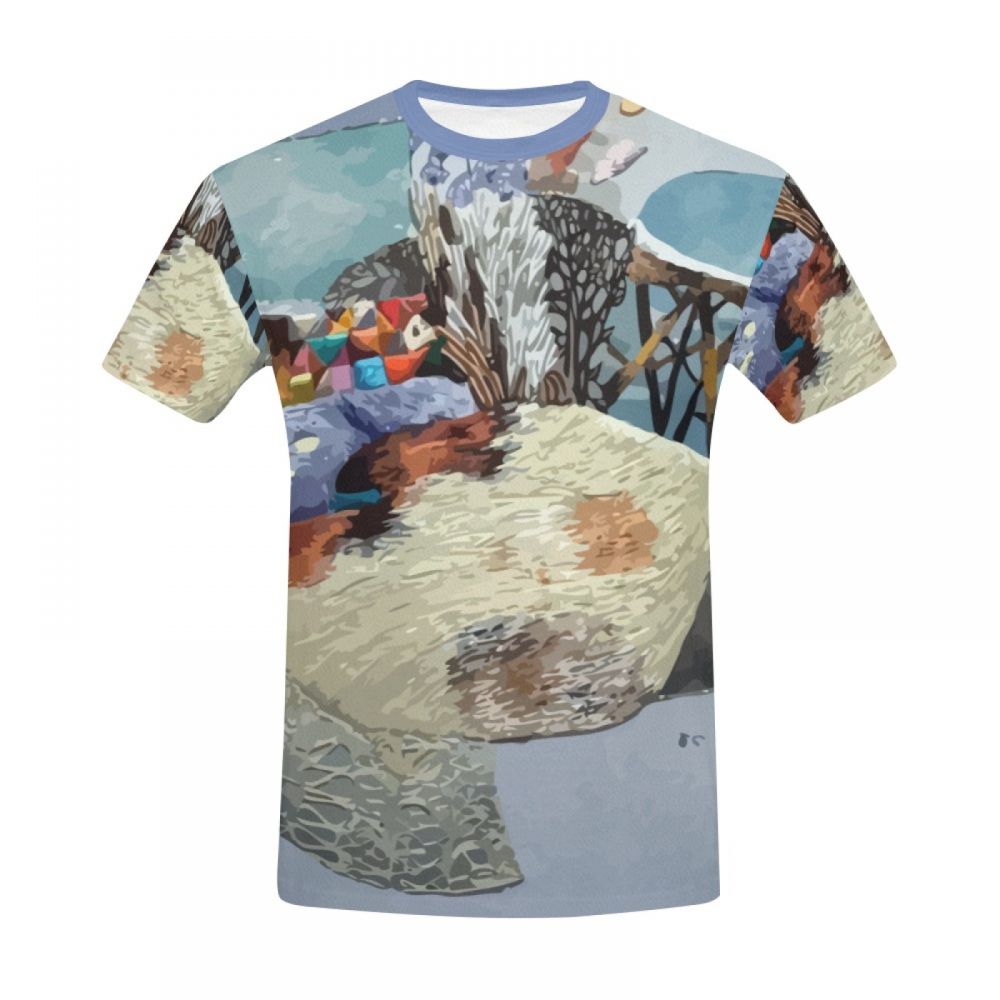 Men's Art Countryside Frost And Sun Short T-shirt New Zealand