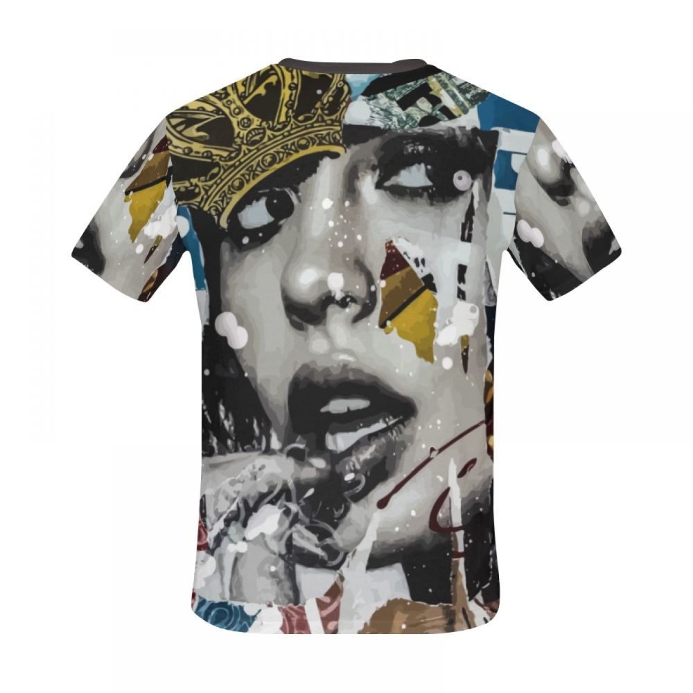 Men's Art Graffiti Glamour Queen Short T-shirt New Zealand