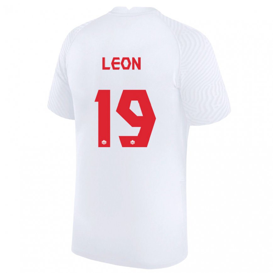 Men Canada Adriana Leon #19 White Away Jersey 2022/23 T-shirt Nz