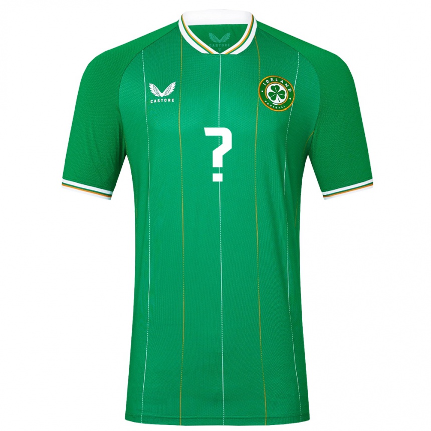 Kids Football Ireland Your Name #0 Green Home Jersey 24-26 T-Shirt Nz