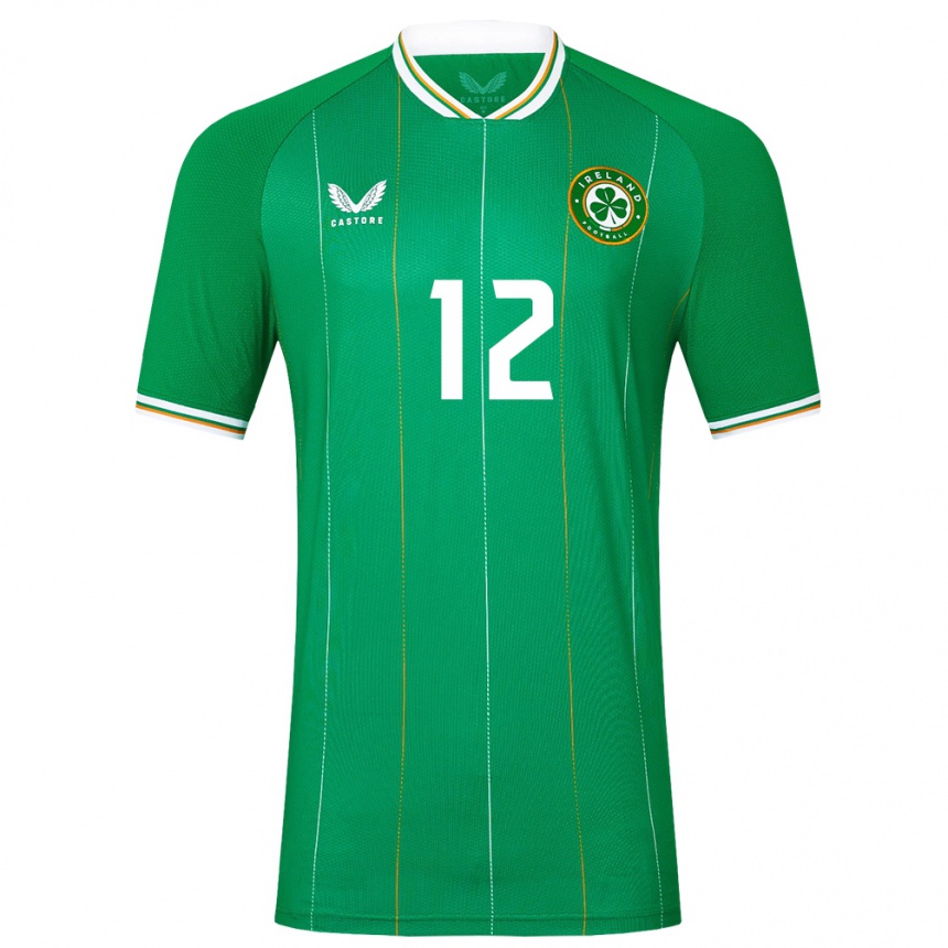 Kids Football Ireland Gavin Hodgins #12 Green Home Jersey 24-26 T-Shirt Nz