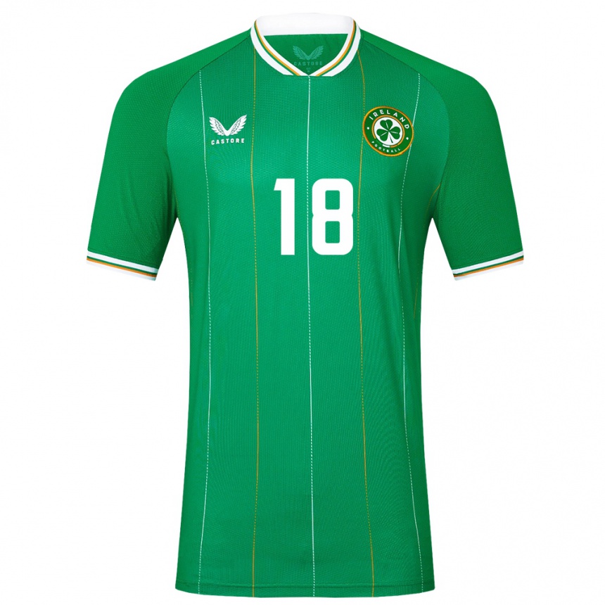 Kids Football Ireland Matthew Murray #18 Green Home Jersey 24-26 T-Shirt Nz