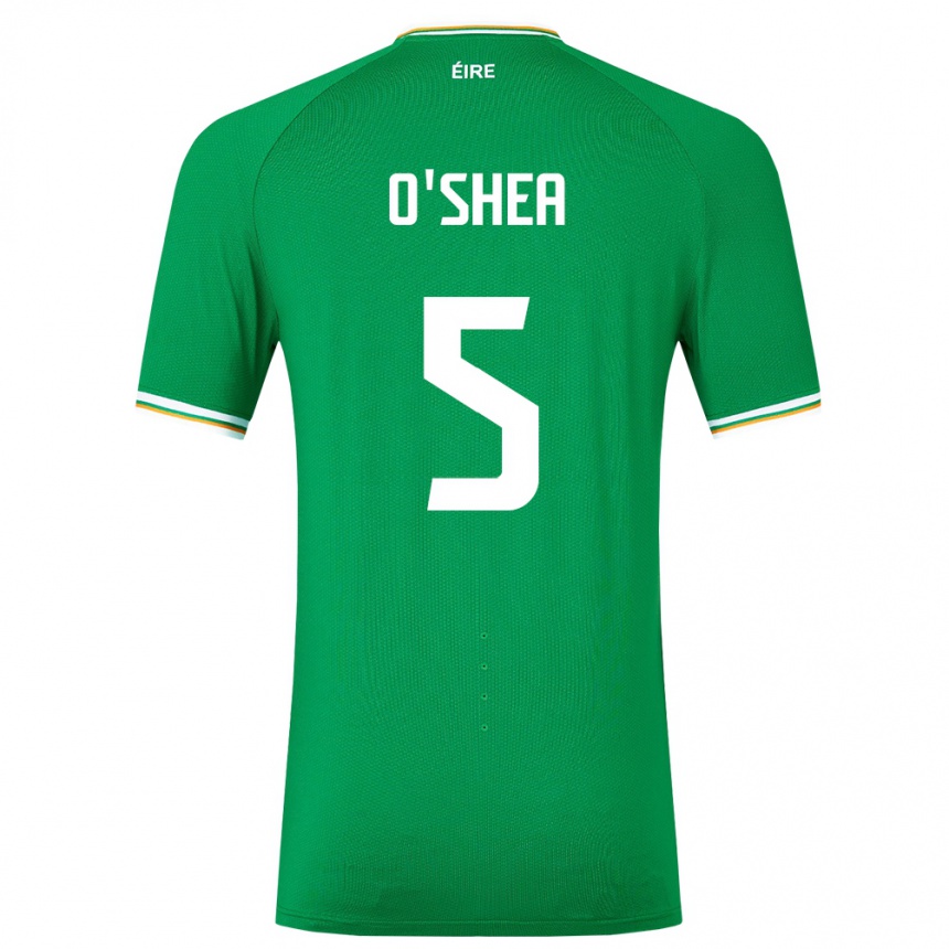 Kids Football Ireland Dara O'shea #5 Green Home Jersey 24-26 T-Shirt Nz