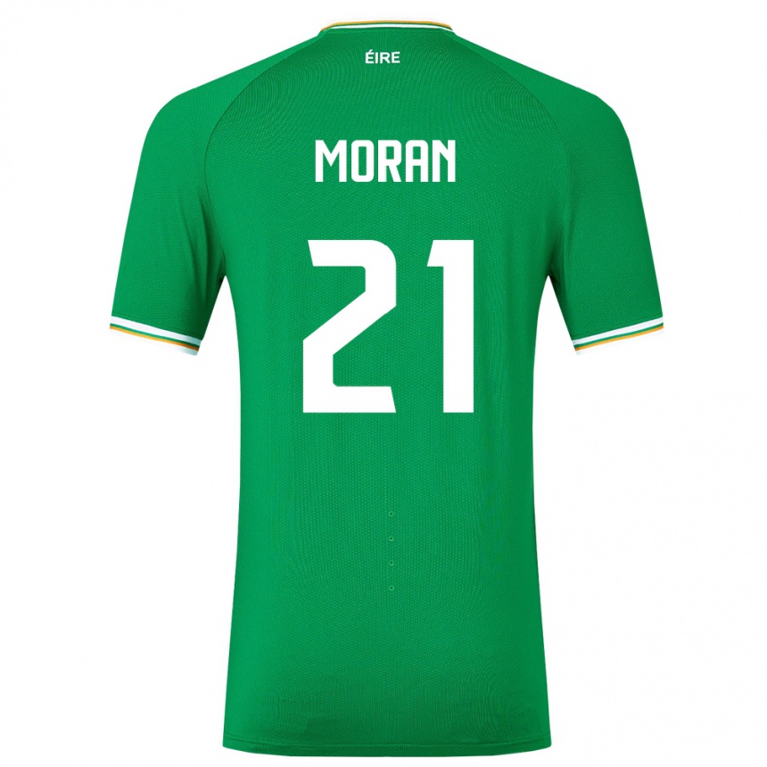 Kids Football Ireland Andy Moran #21 Green Home Jersey 24-26 T-Shirt Nz