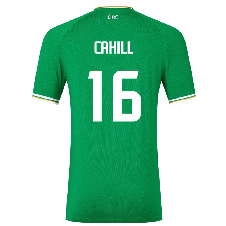 Kids Football Ireland Killian Cahill #16 Green Home Jersey 24-26 T-Shirt Nz