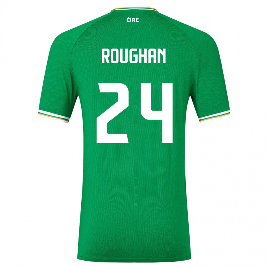 Kids Football Ireland Sean Roughan #24 Green Home Jersey 24-26 T-Shirt Nz