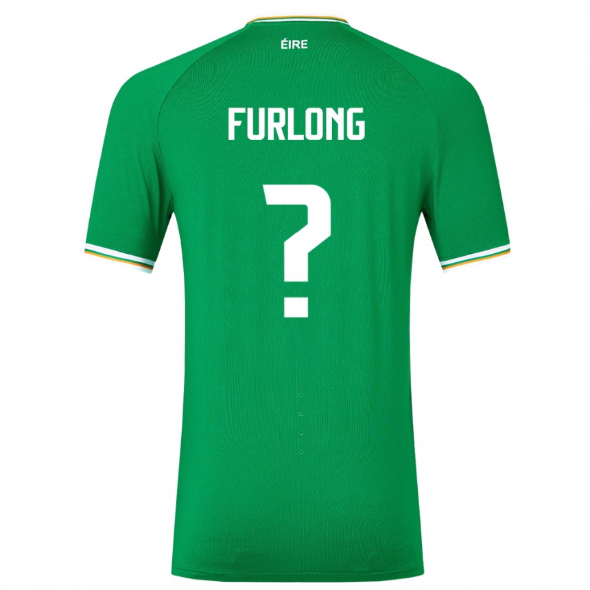 Kids Football Ireland James Furlong #0 Green Home Jersey 24-26 T-Shirt Nz