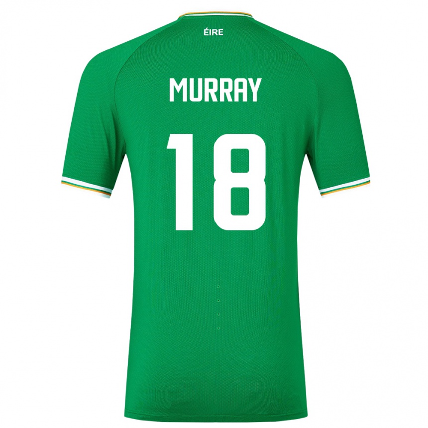 Kids Football Ireland Matthew Murray #18 Green Home Jersey 24-26 T-Shirt Nz