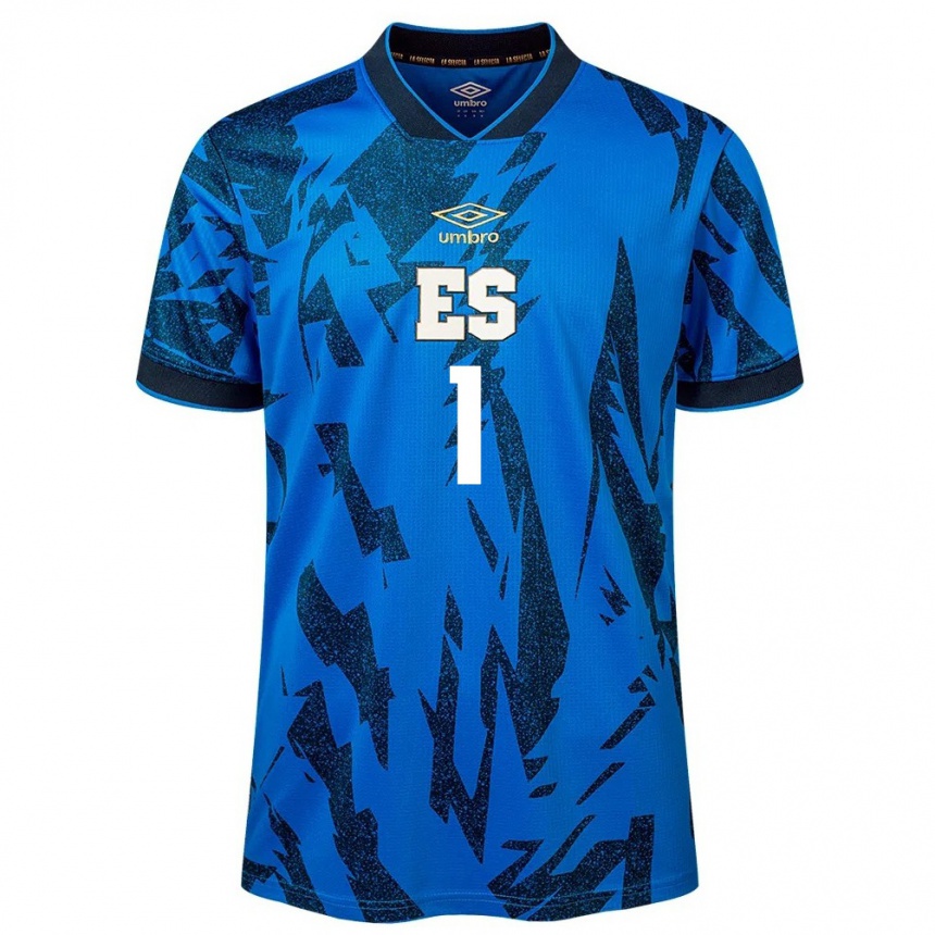 Kids Football El Salvador Hamilton Lemus #1 Blue Home Jersey 24-26 T-Shirt Nz