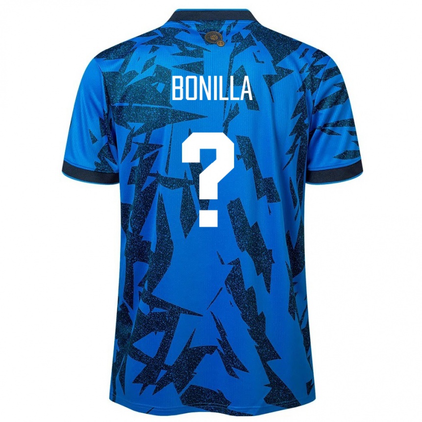 Kids Football El Salvador Nelson Bonilla #0 Blue Home Jersey 24-26 T-Shirt Nz