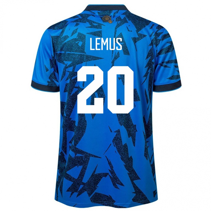 Kids Football El Salvador Diego Lemus #20 Blue Home Jersey 24-26 T-Shirt Nz