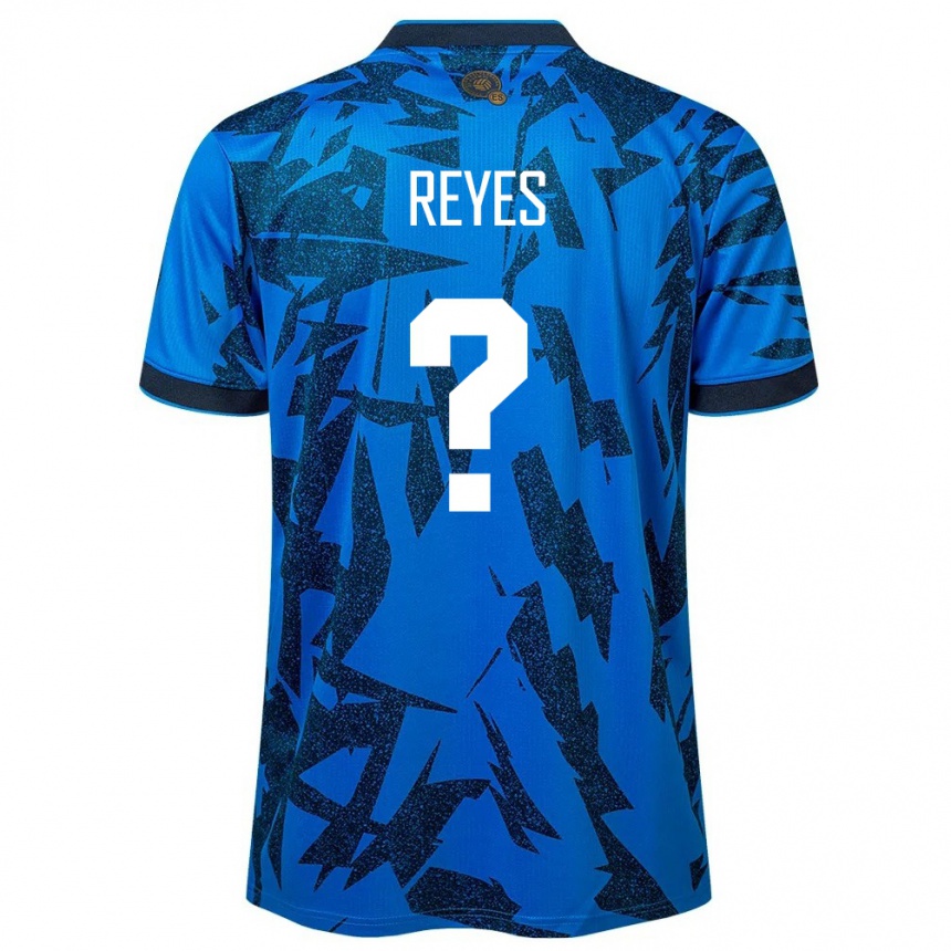 Kids Football El Salvador Jefferson Reyes #0 Blue Home Jersey 24-26 T-Shirt Nz