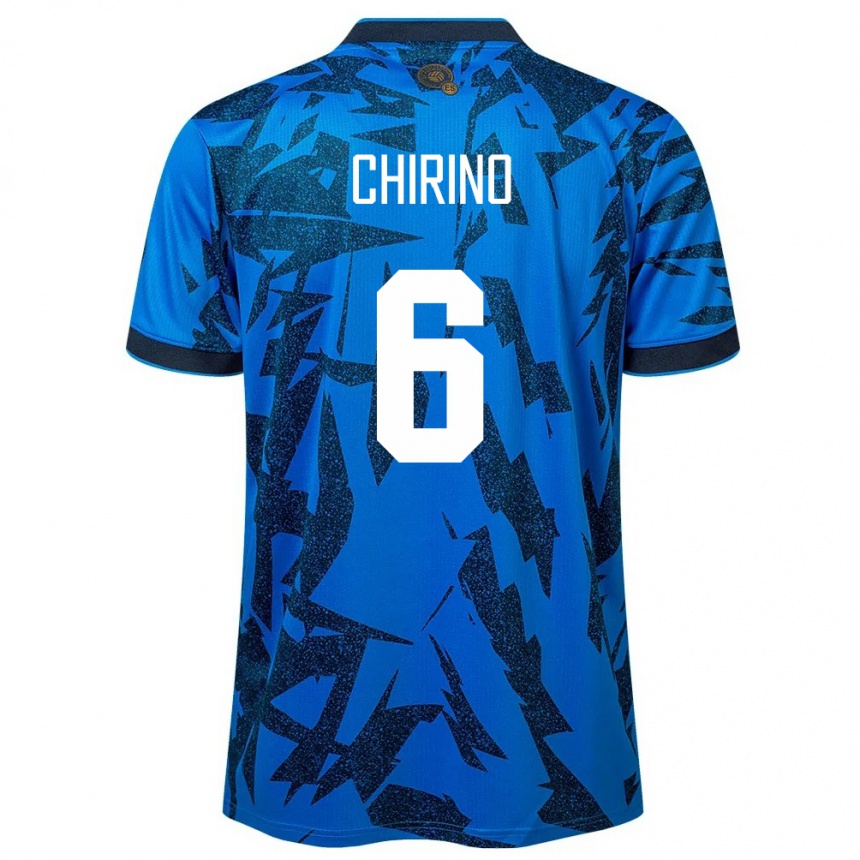 Kids Football El Salvador Alejandra Chirino #6 Blue Home Jersey 24-26 T-Shirt Nz