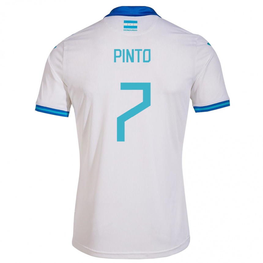 Kids Football Honduras José Pinto #7 White Home Jersey 24-26 T-Shirt Nz