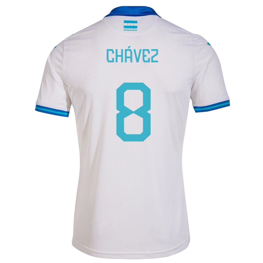 Kids Football Honduras Gerson Chávez #8 White Home Jersey 24-26 T-Shirt Nz